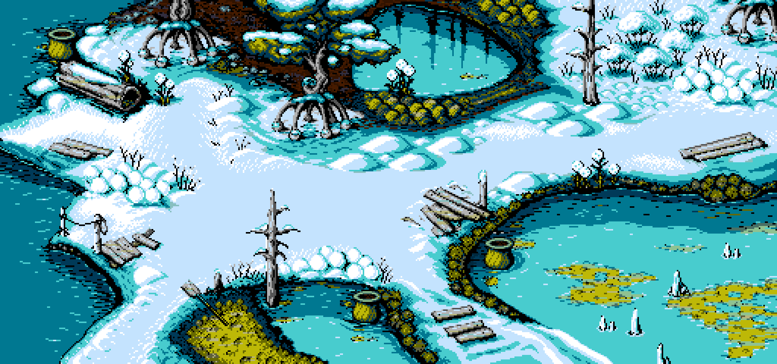 《Former Dawn》雪沼场景