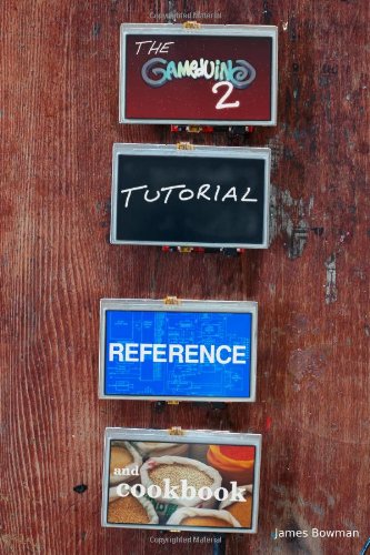 《The Gameduino 2: Tutorial, Reference and Cookbook》封面，四块Gameduino屏幕拼出书名